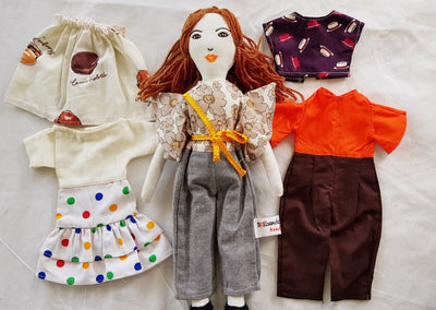 Doll+3 extra outfits 12" Cutie-1
