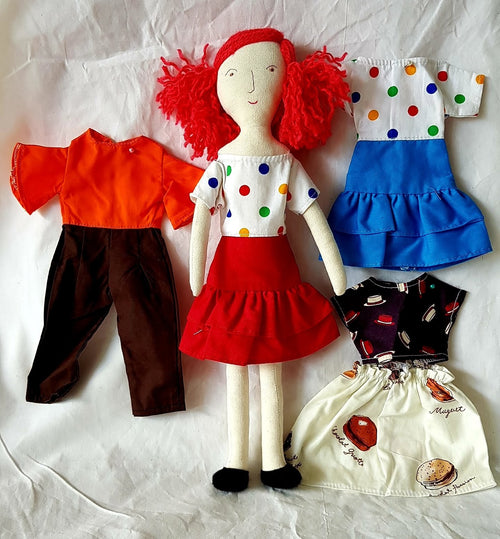 Doll+3 extra outfits 12 " Cutie-3