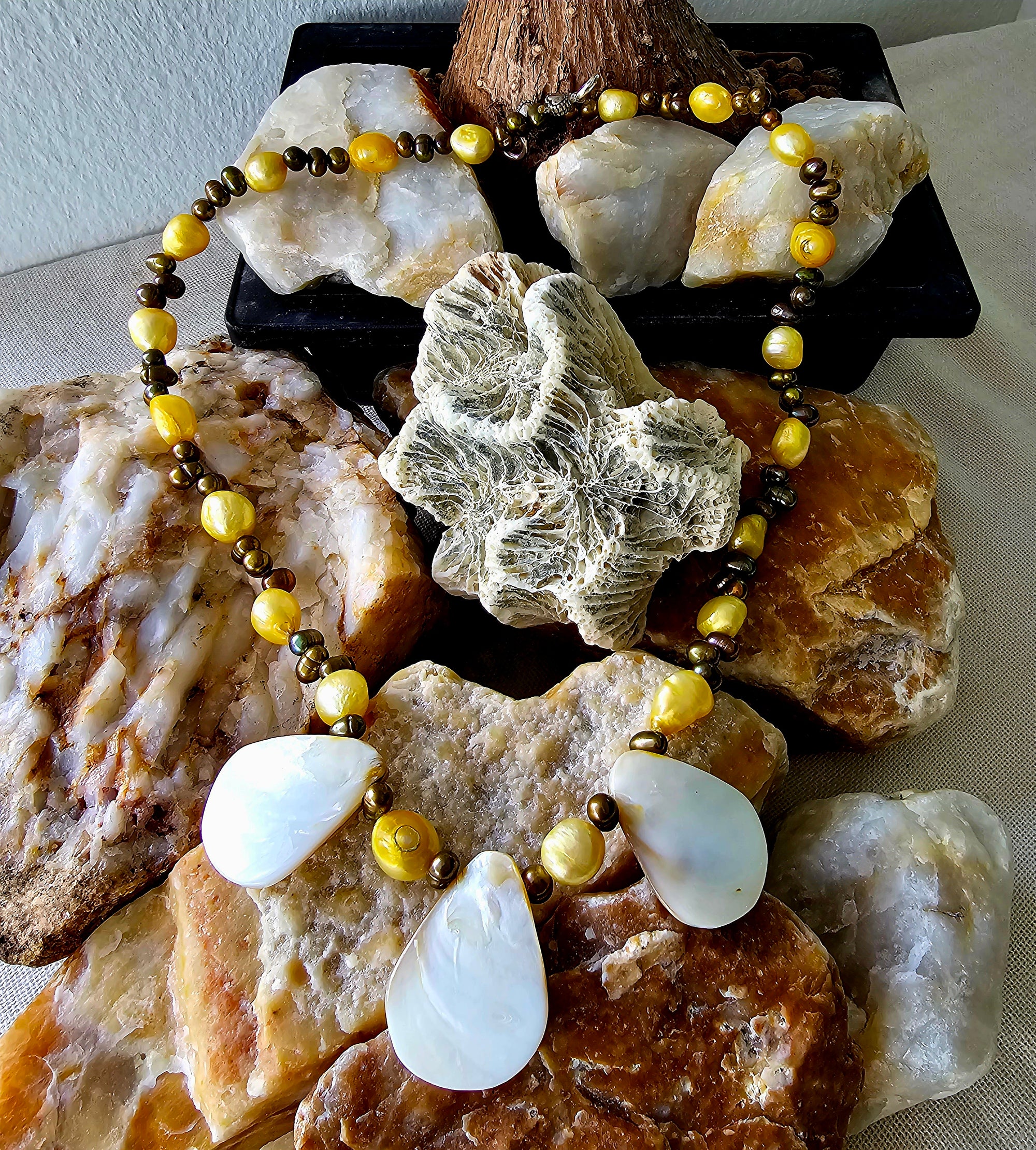Pearl + Seashell Necklace