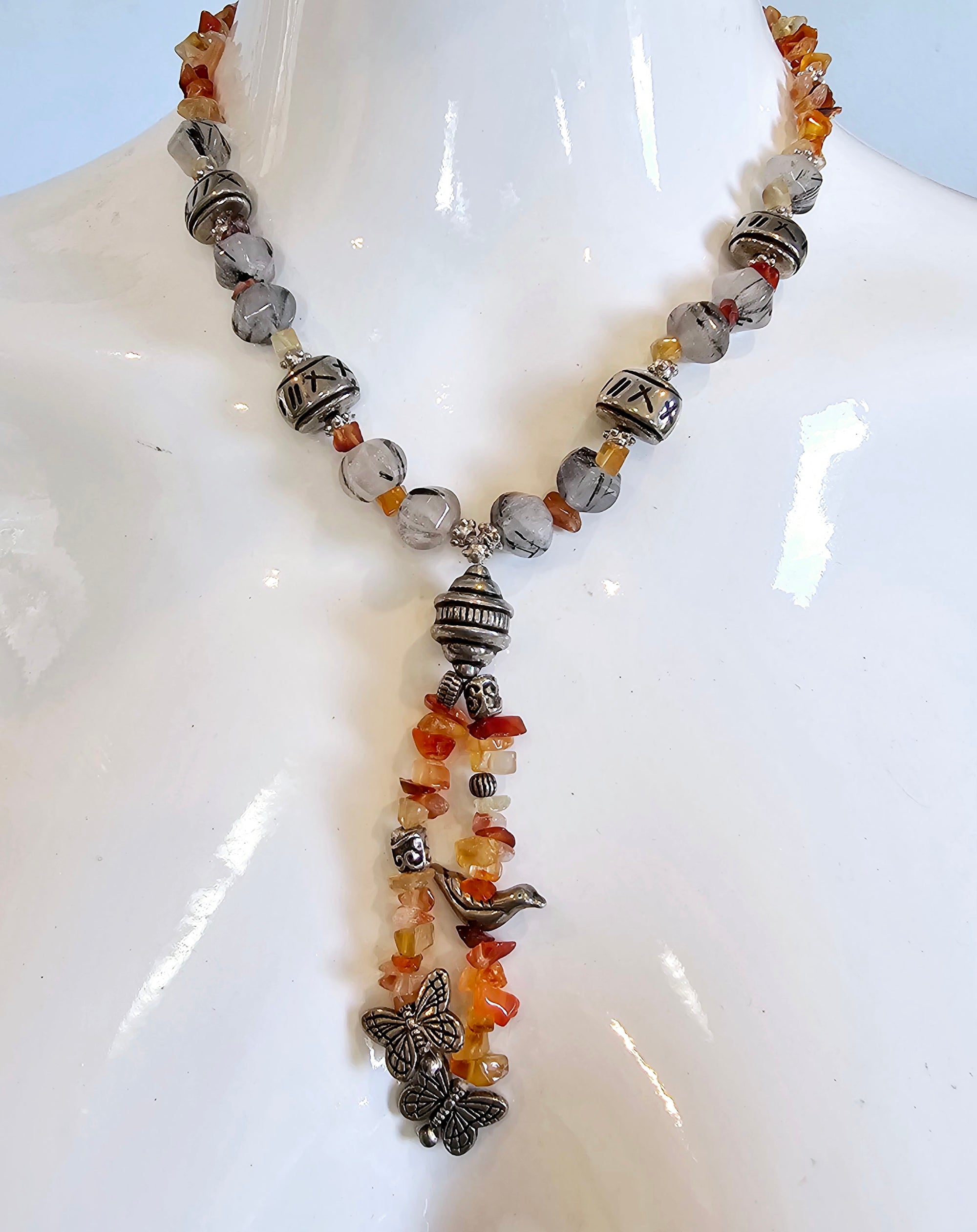 Natural Quartz Stone Necklace