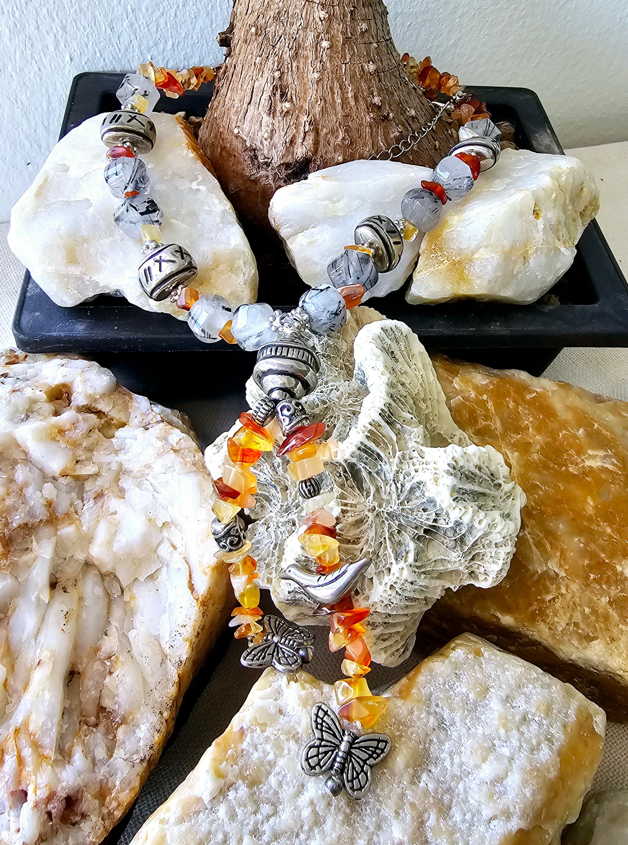 Natural Quartz Stone Necklace