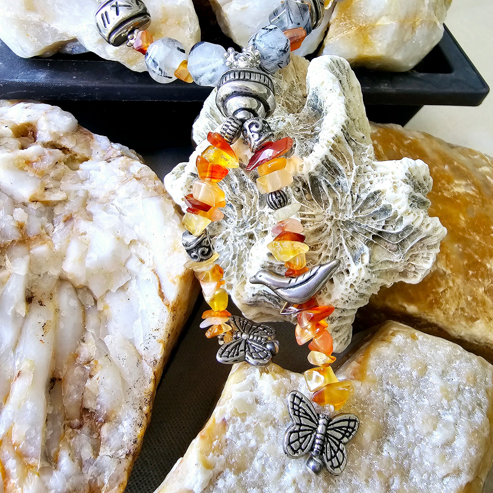 Natural Quartz Stone Necklace