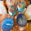 Blue Natural Stone Earrings