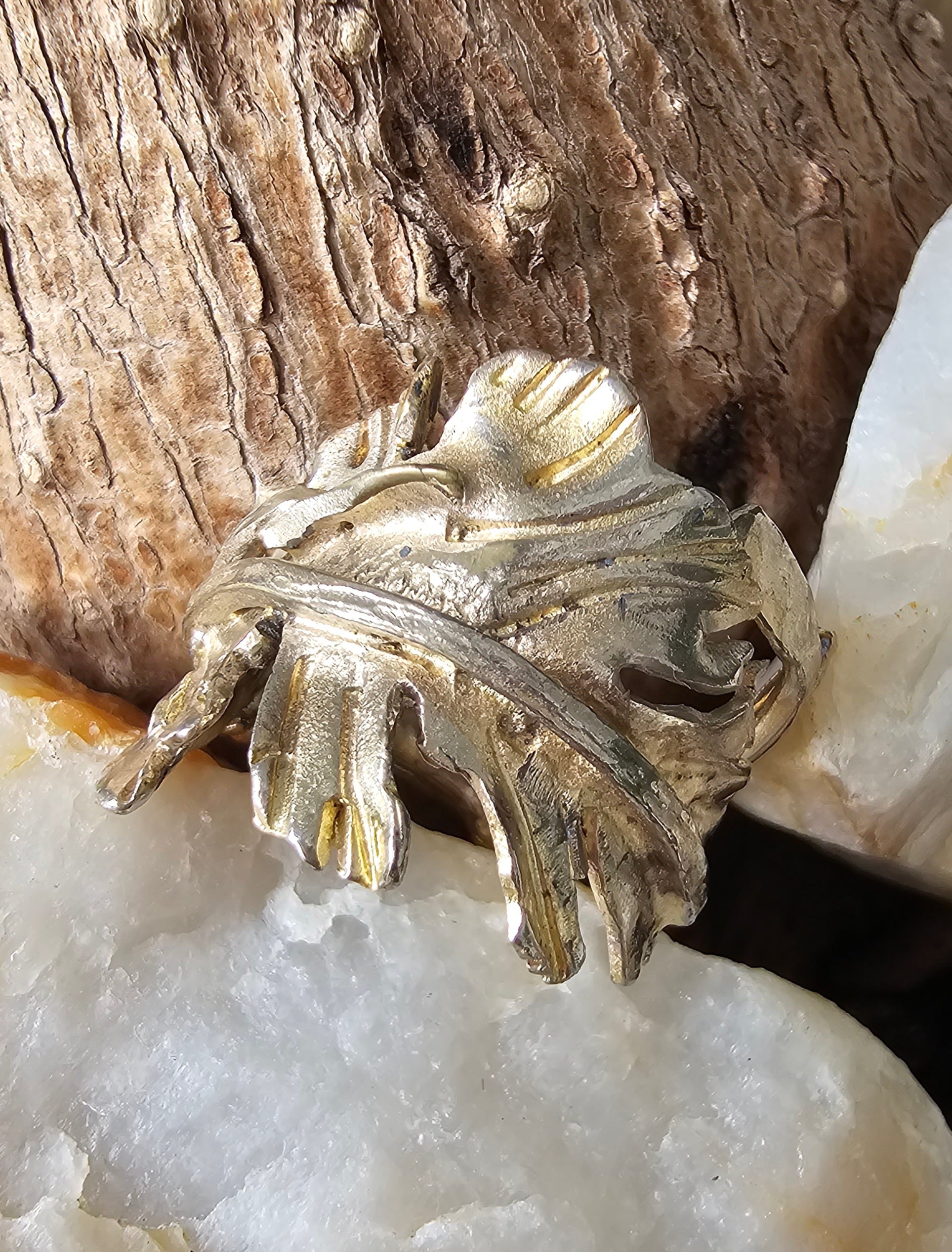 Ring, Free Formed Gold Silver Ring
