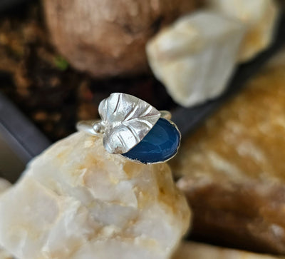 Ring Silver + Blue Argate