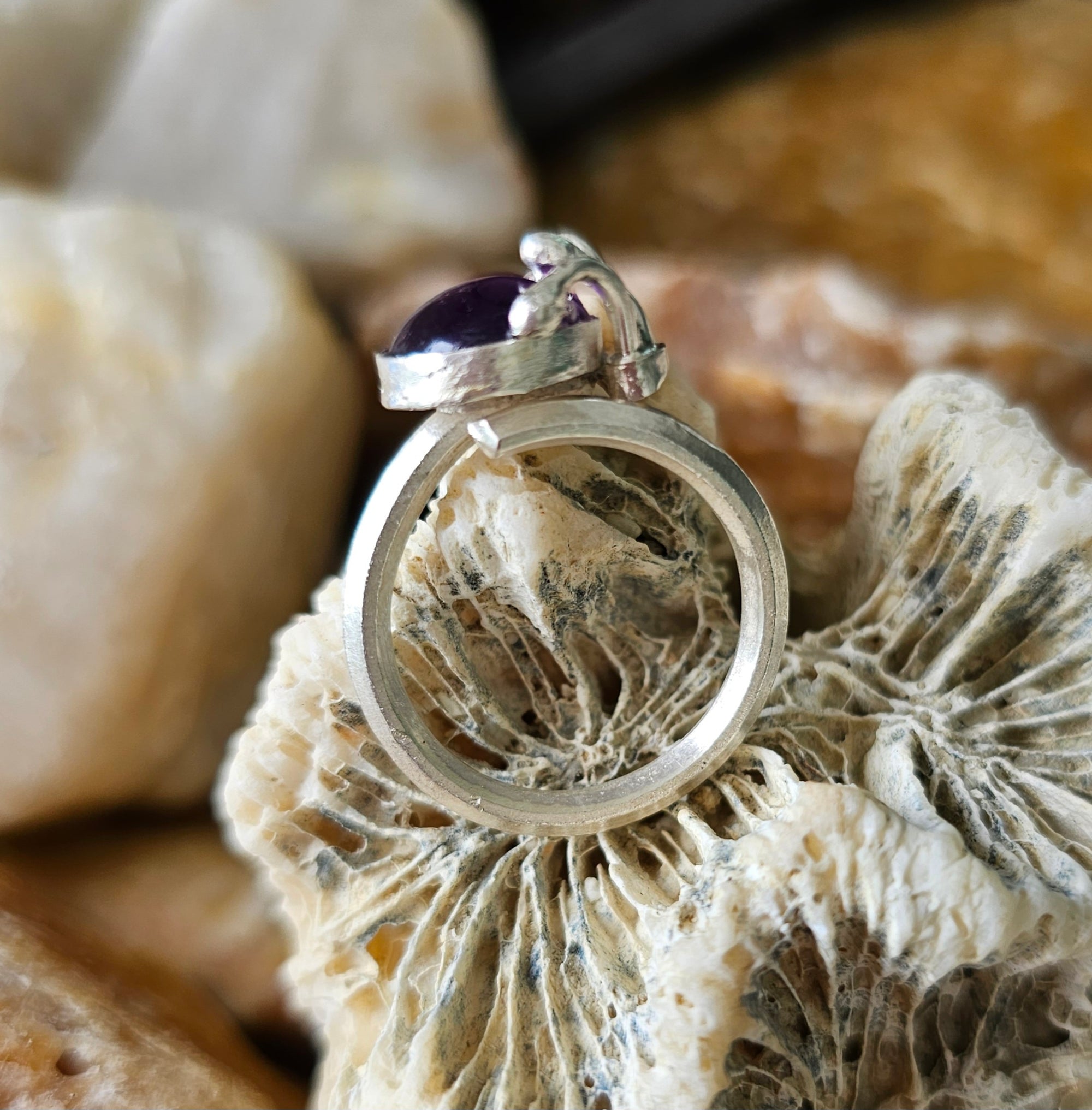 Ring Silver + Amytist