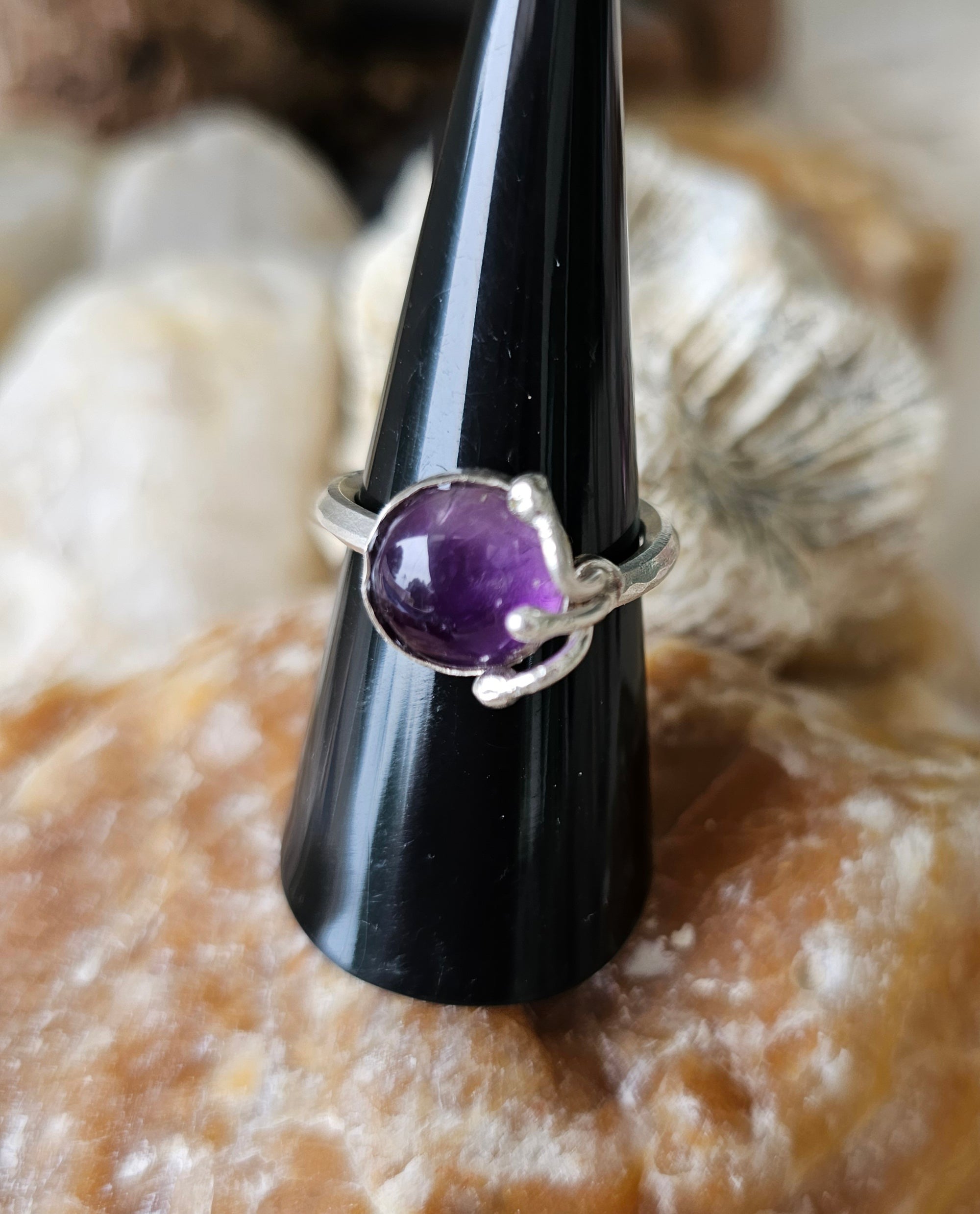 Ring Silver + Amytist
