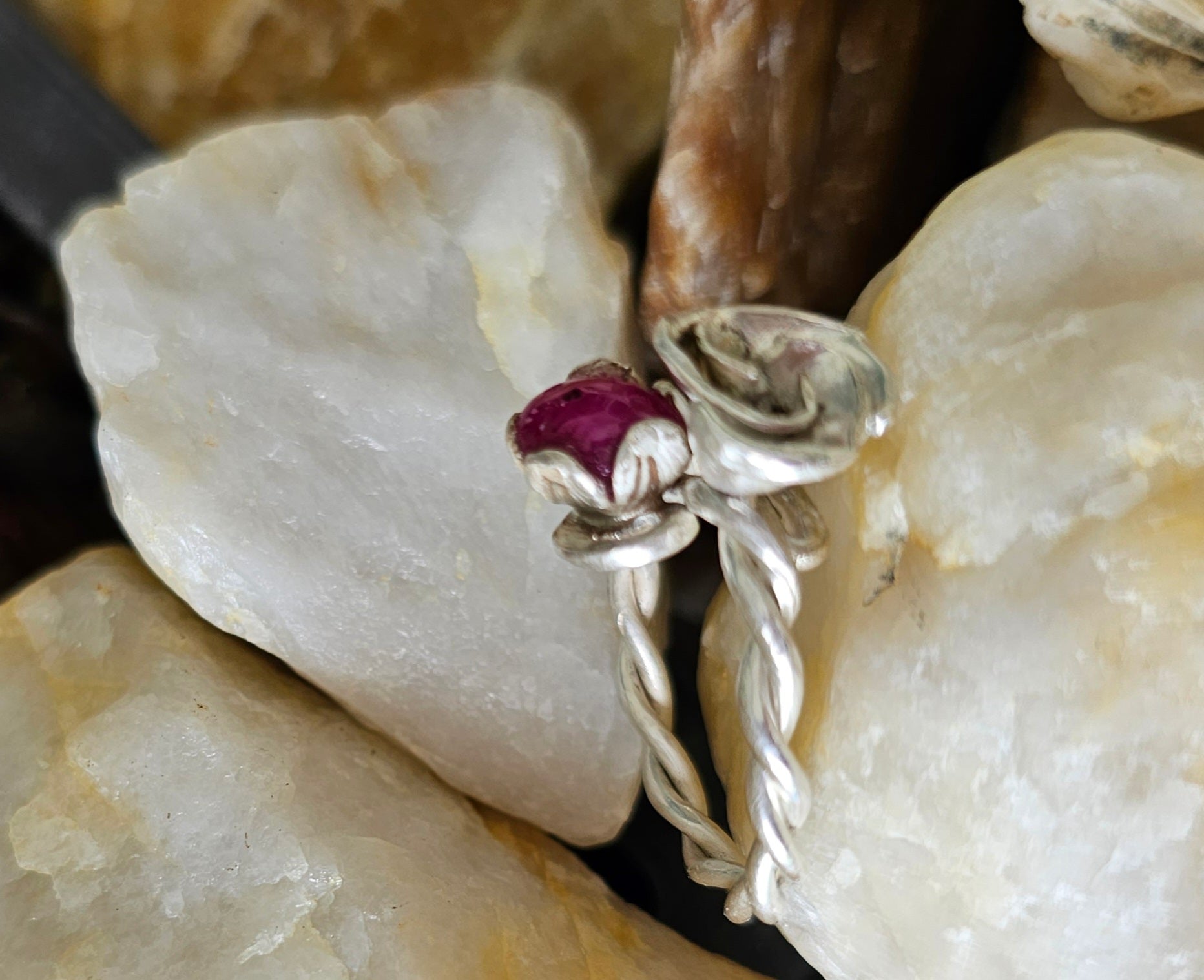 Ring, Silver + Ruby