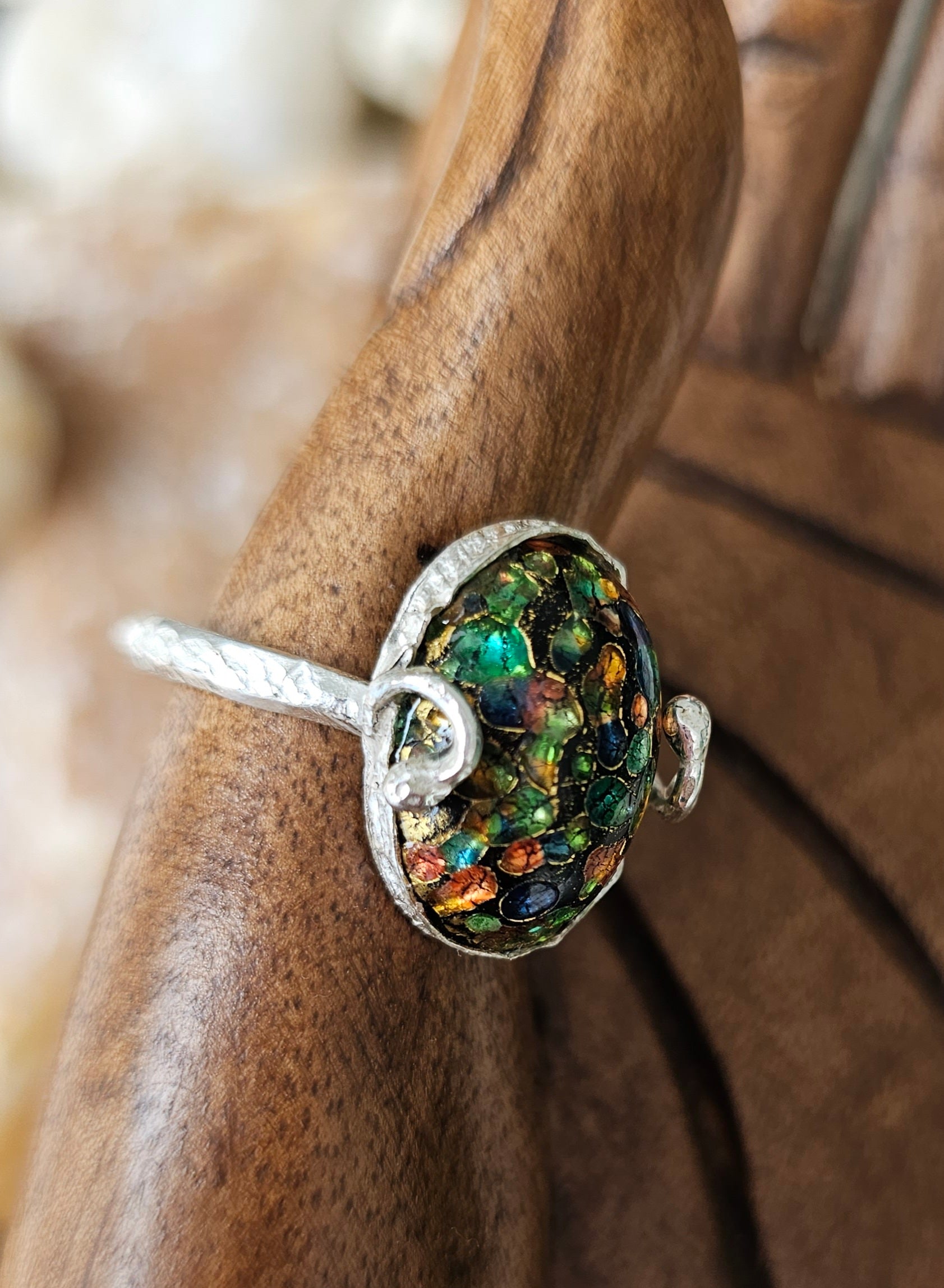 Ring Silver+Natural Stone
