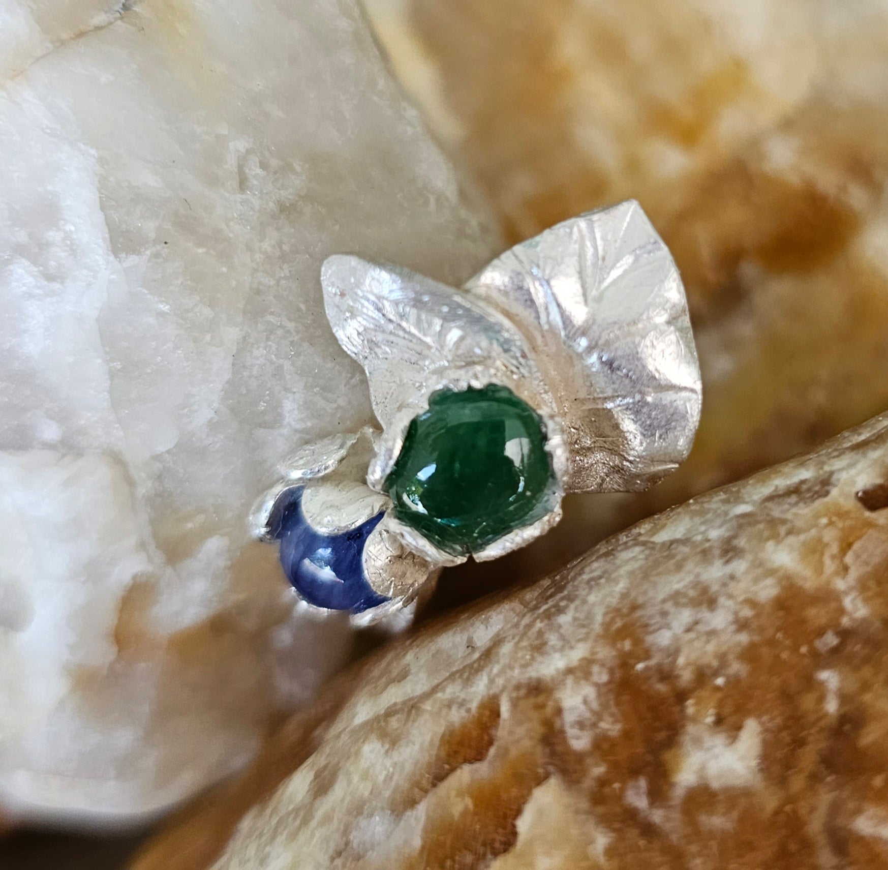 Ring, Silver and Gem Stones