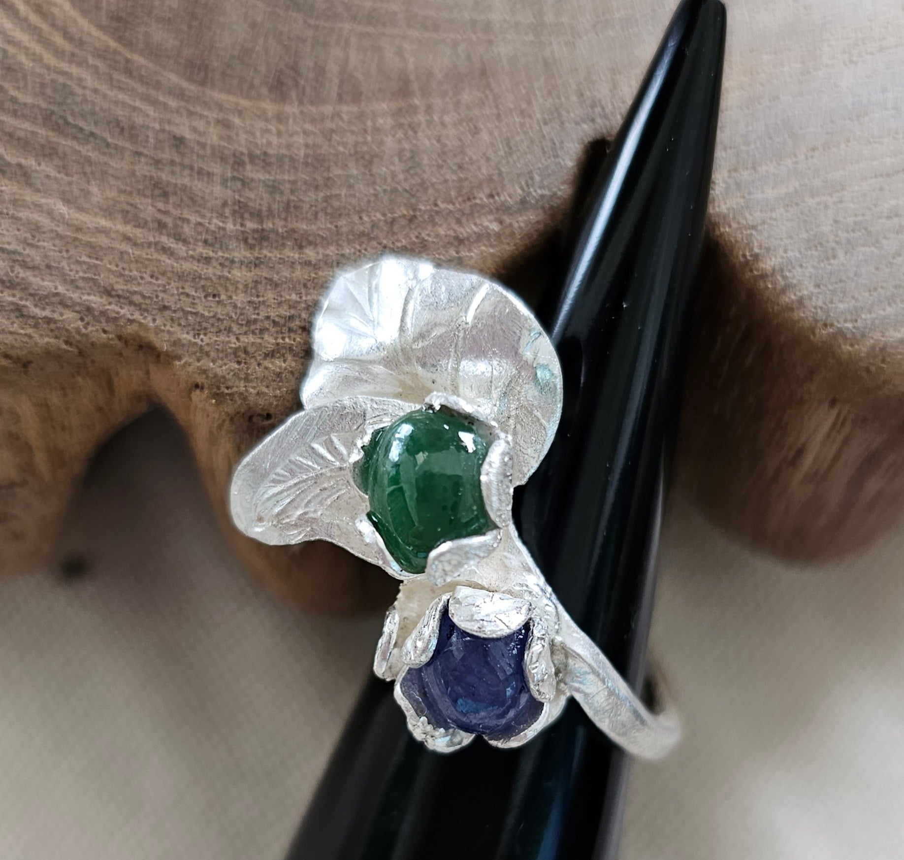 Ring, Silver and Gem Stones