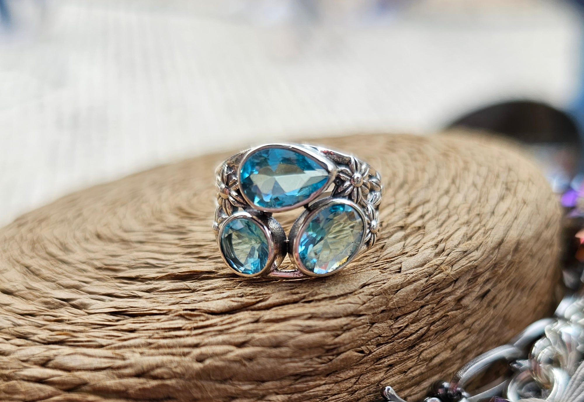 Ring Silver Aquamarine