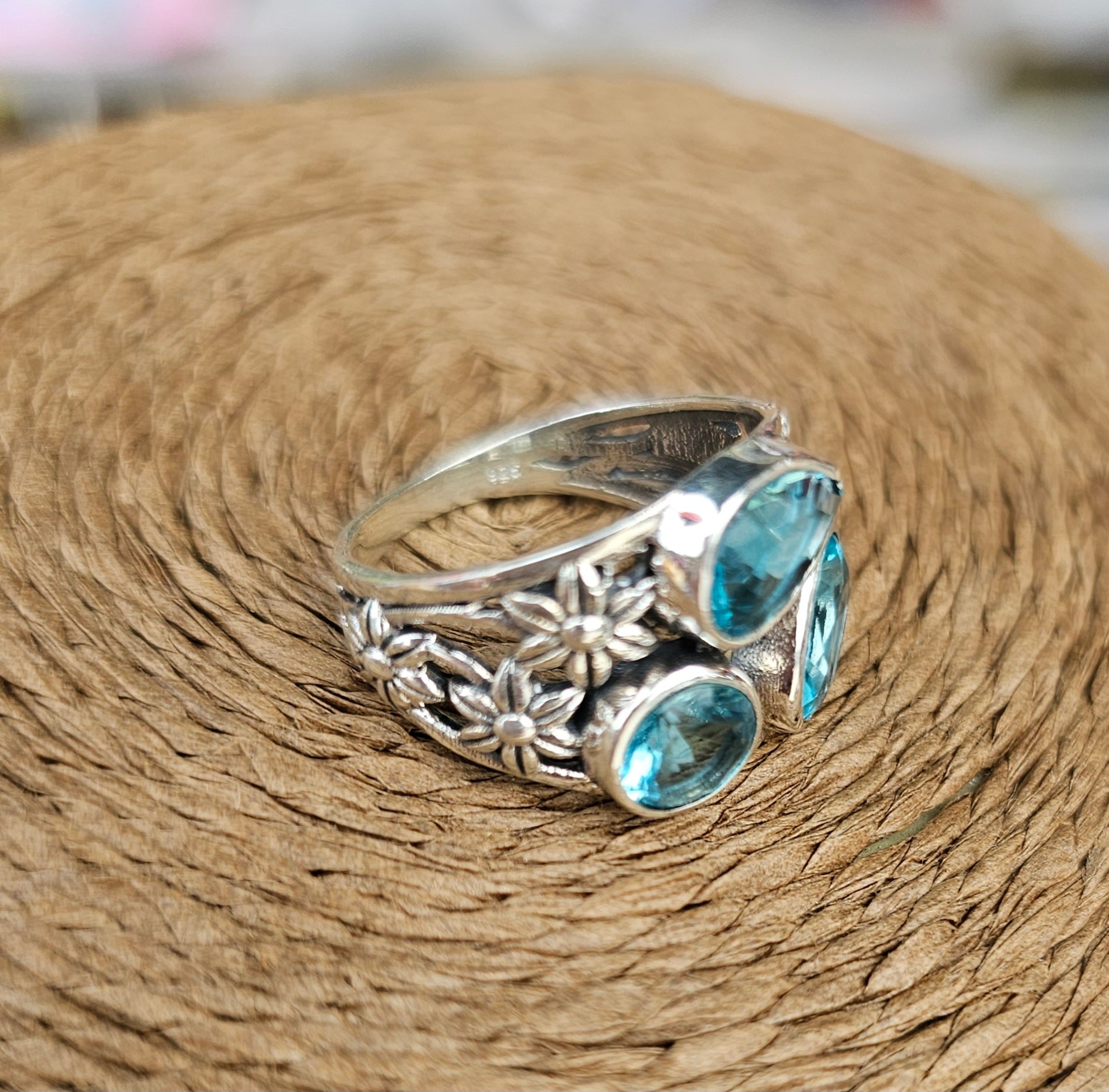 Ring Silver Aquamarine