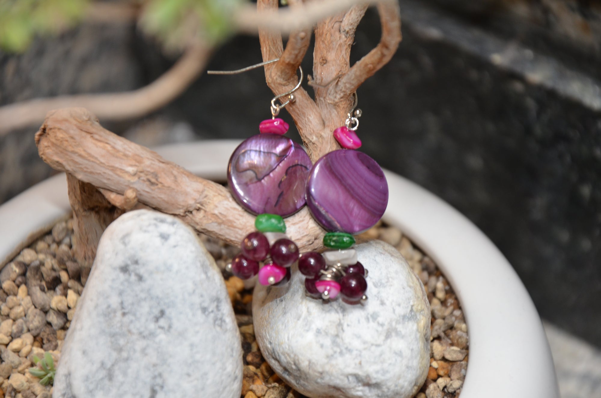 Purple Earrings
