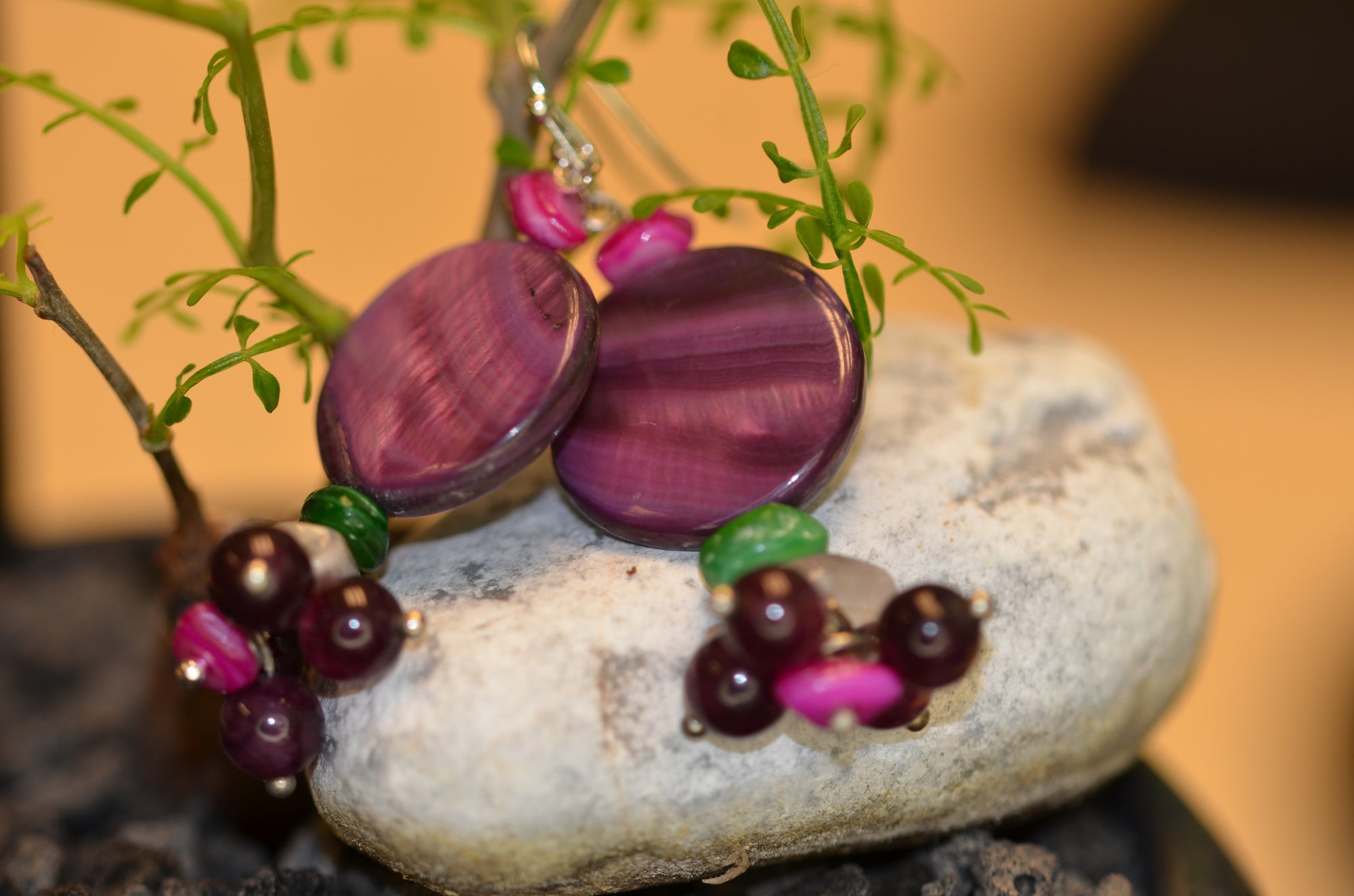 Purple Earrings