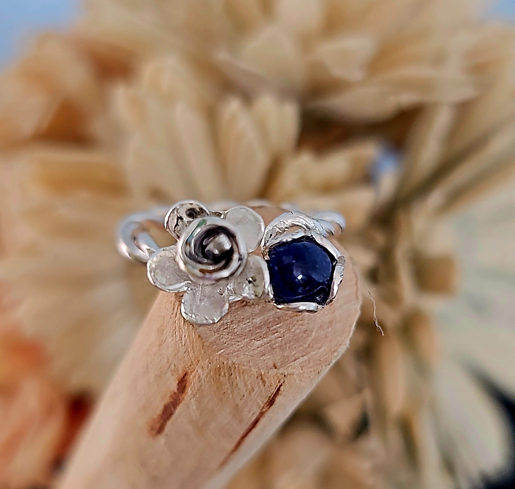 Ring Silver Sapphire